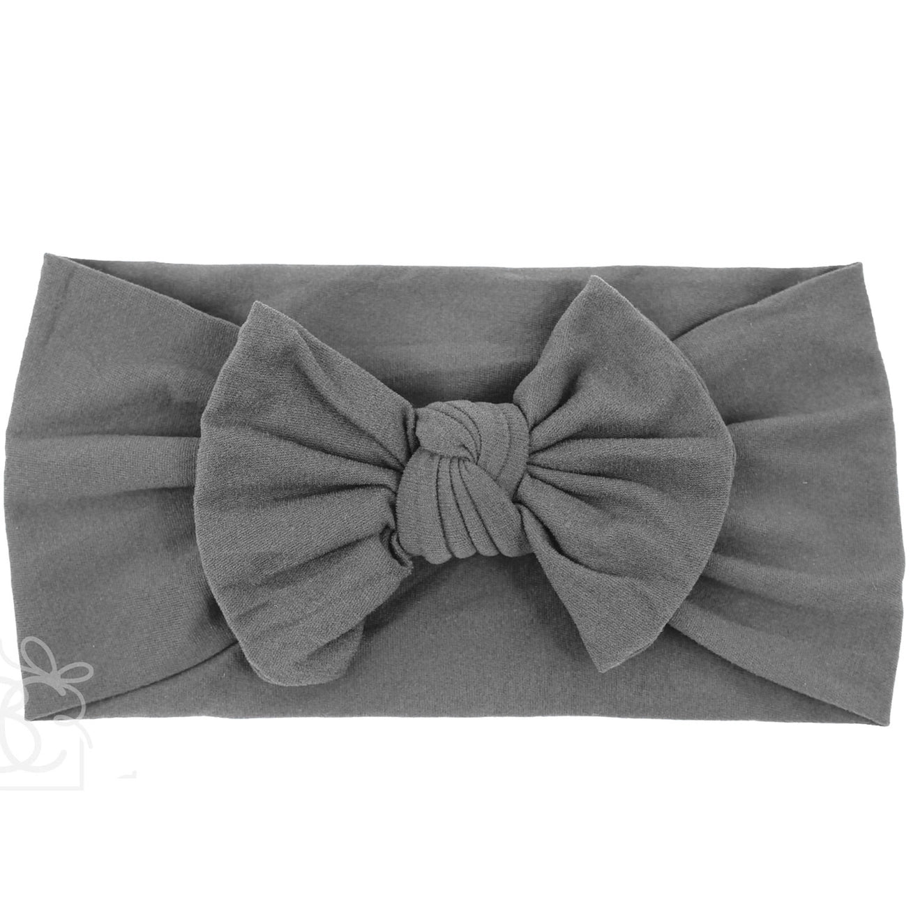 Wide Pantyhose Headband With Knot Bow