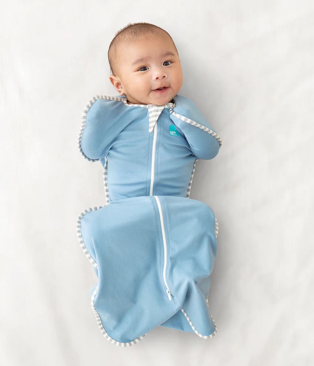 Swaddle Up™ 1.0 Tog Stretch Cotton - Dusty Blue