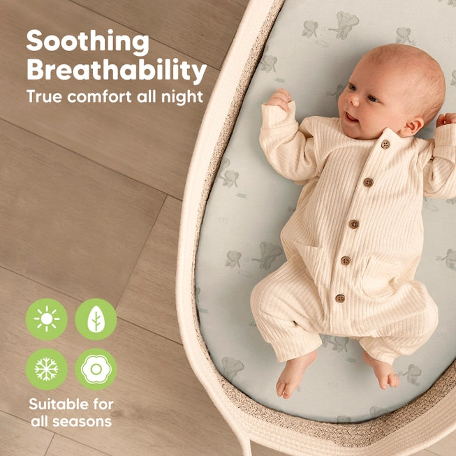 Soothe Fitted Bassinet Sheets