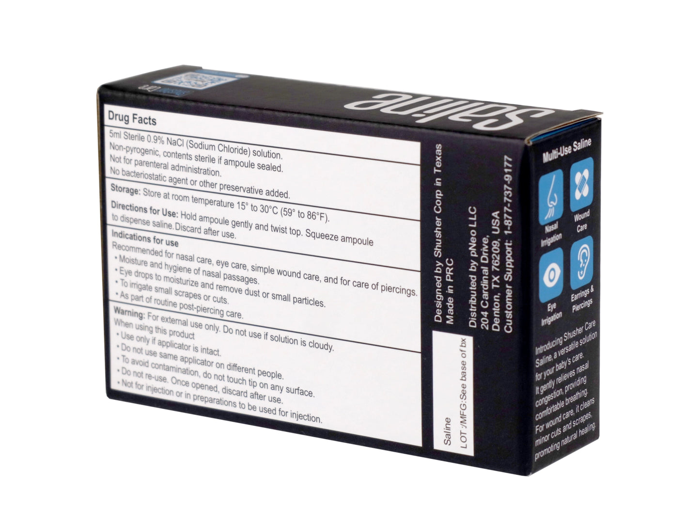 Shusher Care Saline 20ct 5cc Ampoules