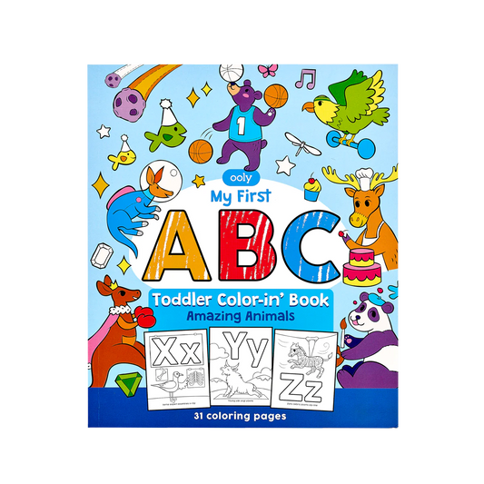ABC: Amazing Animals Toddler Coloring Book