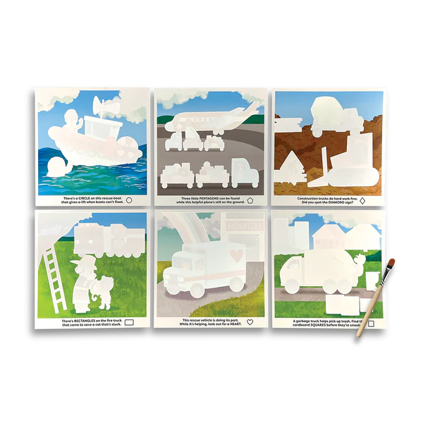 Water Amaze Water Reveal Boards - Helpful Vehicles