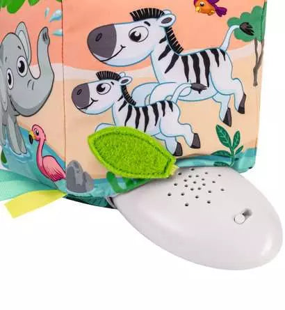 Roll and Play Sound Cube Wild Animals