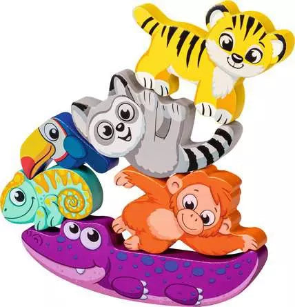 Wooden Touch and Play Puzzle In the Jungle