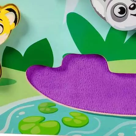 Wooden Touch and Play Puzzle In the Jungle