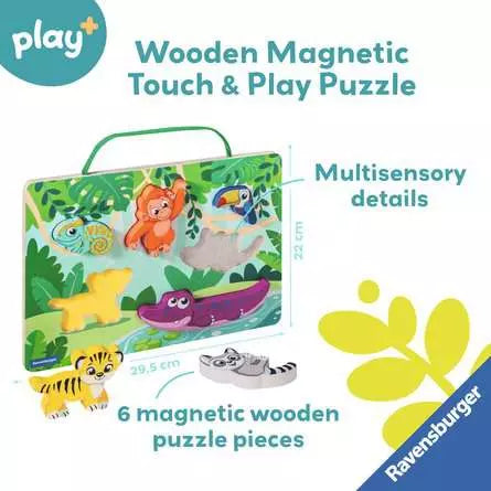 Wooden Touch and Play Puzzle In the Jungle