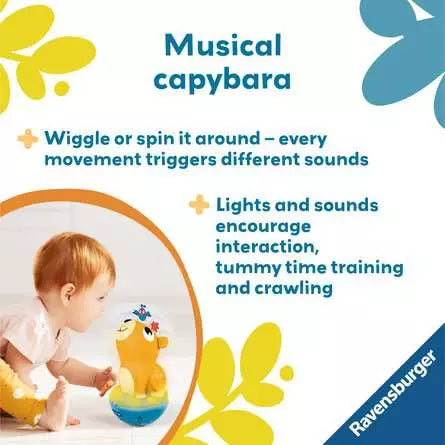 Push and Listen Roly Poly Capybara