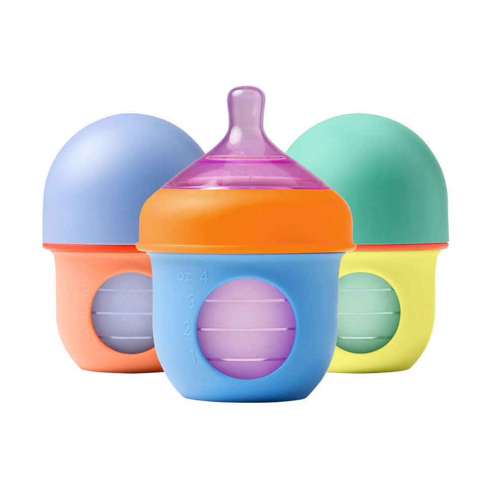 NURSH Silicone Pouch 4oz Bottle 3-pack