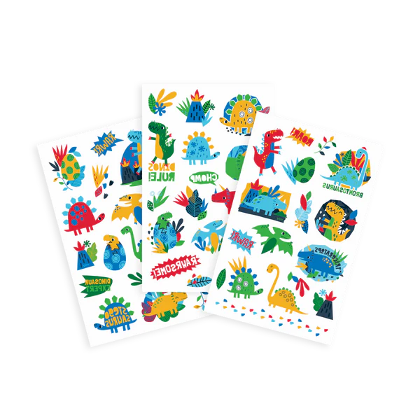 Tattoo-Palooza Temporary Tattoos - Dino Days - 3 Sheets
