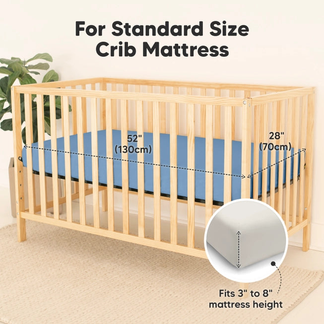 Waterproof Crib Sheets, Baby Mattress Protector 2pk
