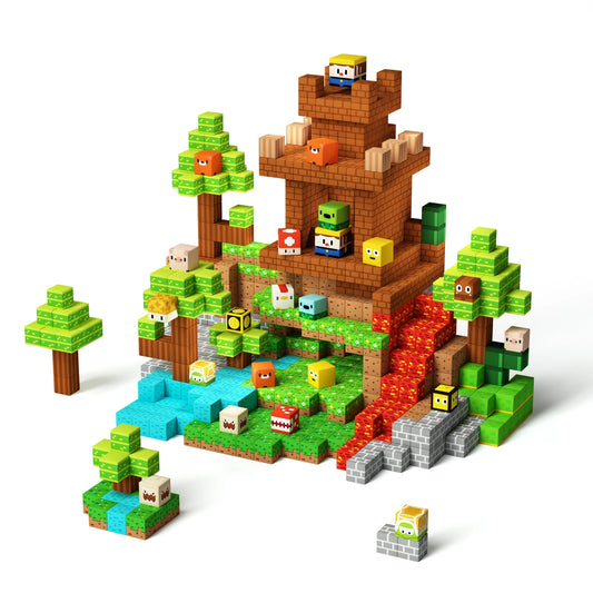 Lumberjack (100pcs Magnetic Blocks)