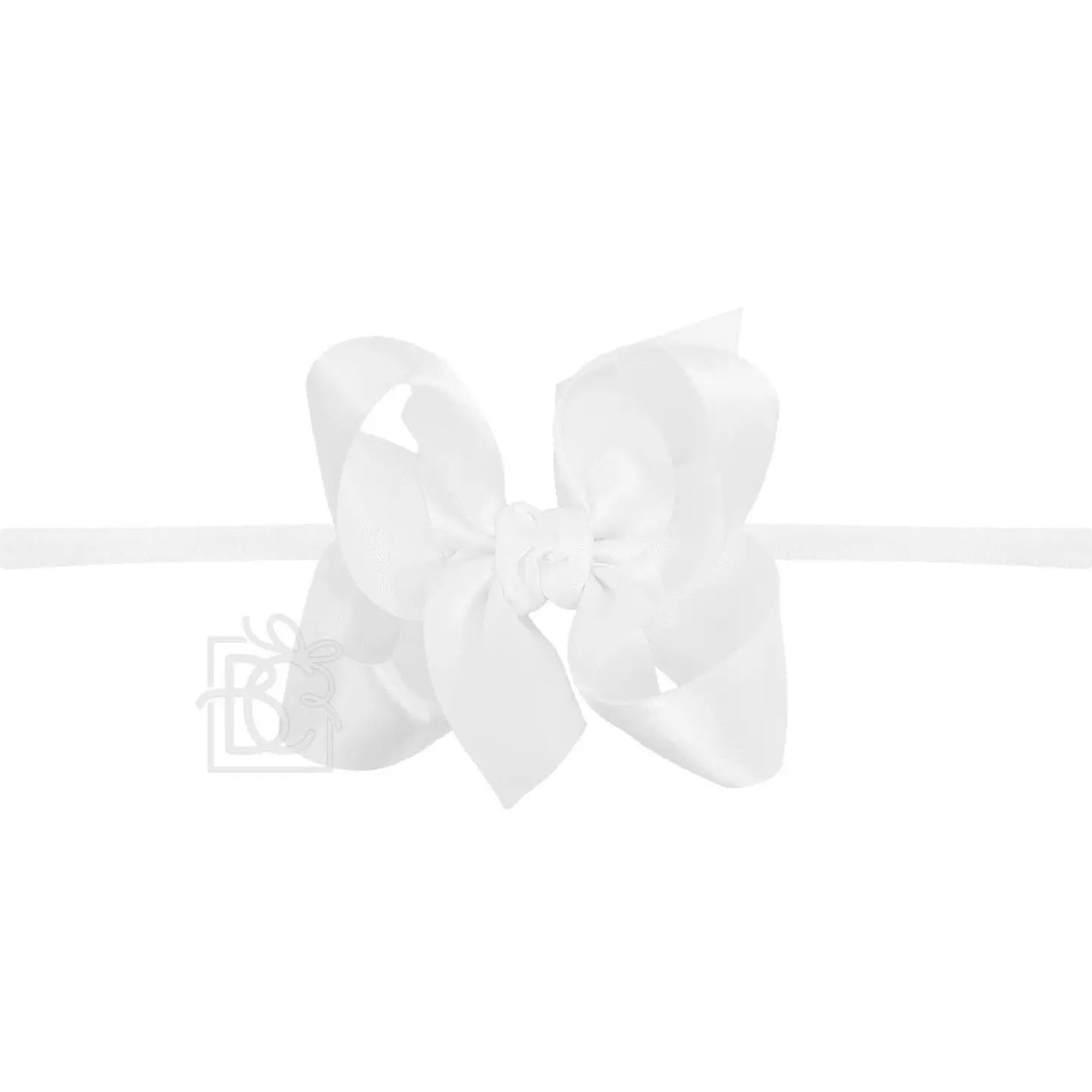 1/4" Pantyhose Headband W/ 4.5" Satin Bow