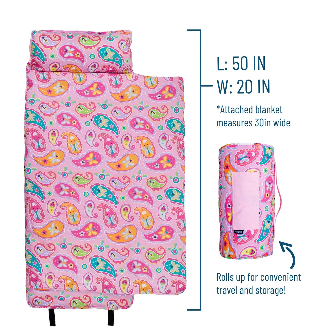 Paisley Original Nap Mat - Pink