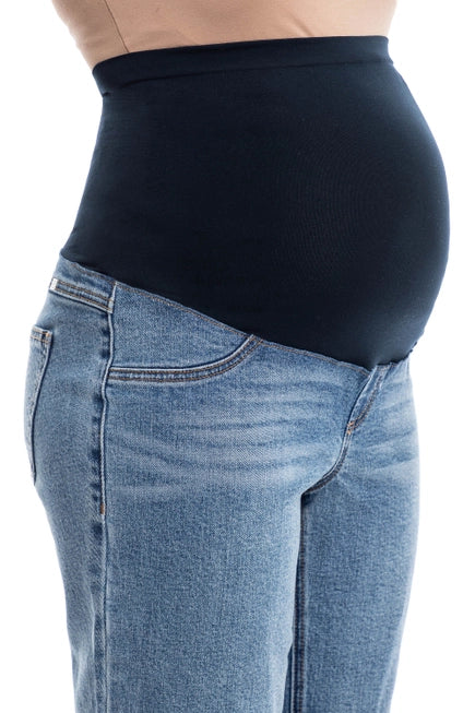 Maternity 30” Straight Leg Jean w/ Bellyband