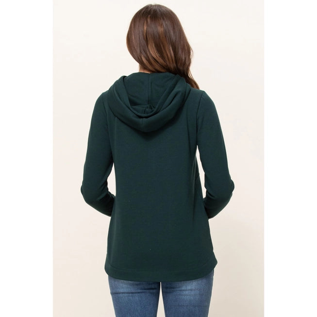 Half Zip French Terry Nursing Hoodie