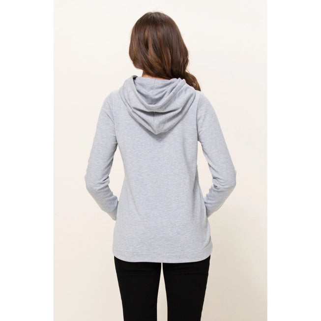 Half Zip French Terry Nursing Hoodie