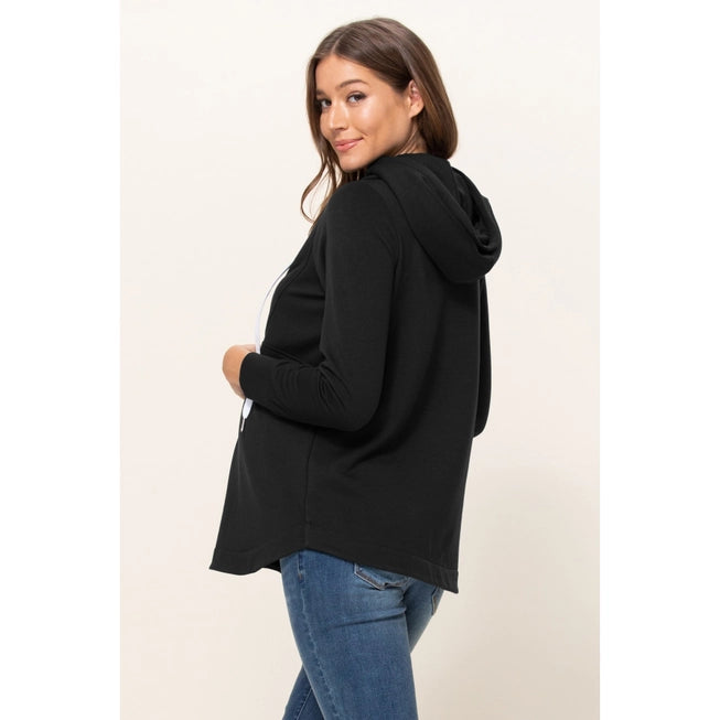 Half Zip French Terry Nursing Hoodie