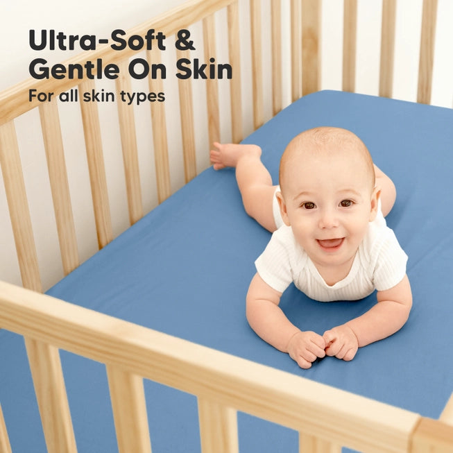 Waterproof Crib Sheets, Baby Mattress Protector 2pk