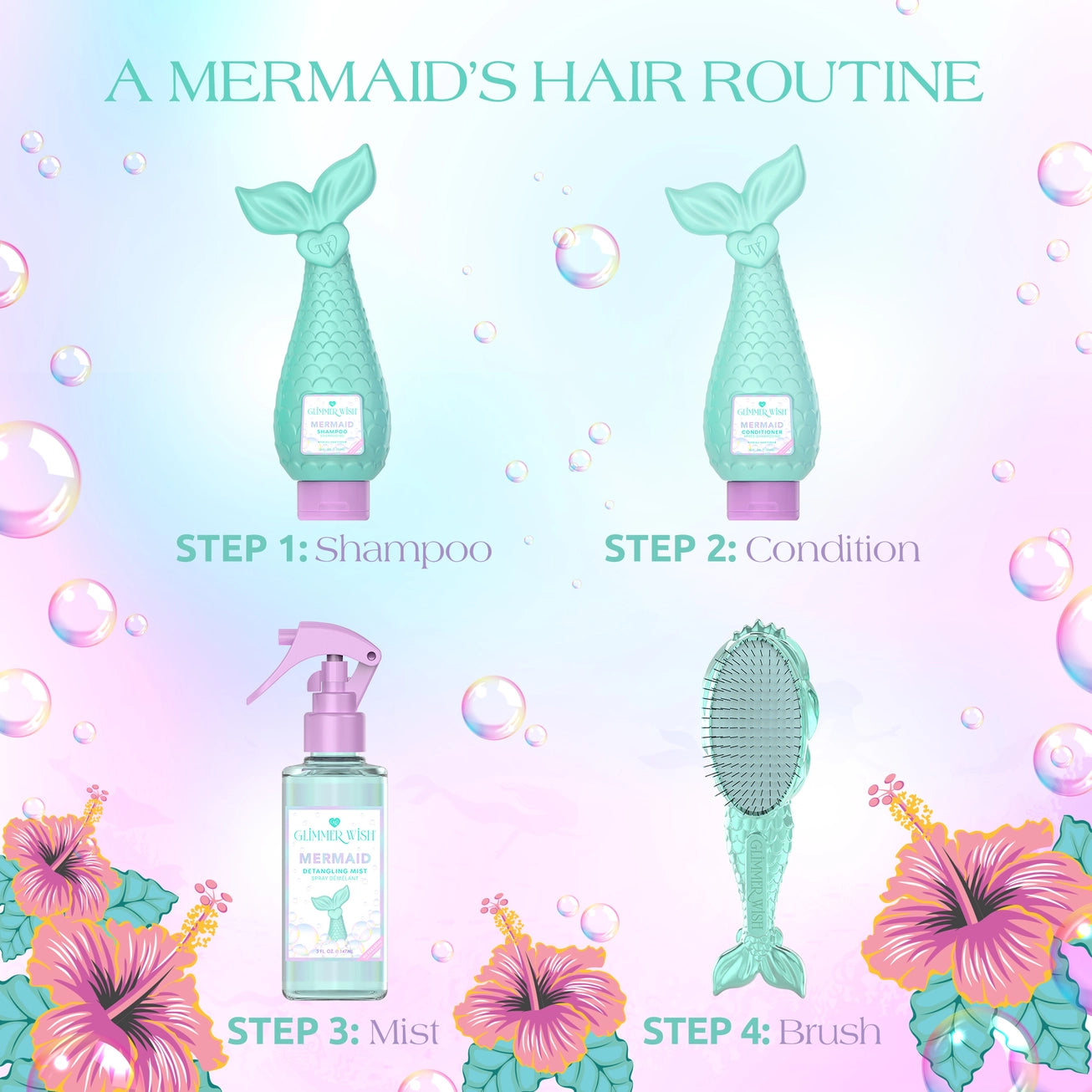 Mermaid Hair Detangling Mist - Mermaid