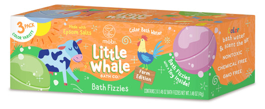 Little Whale Farm Bath Fizzies - 3 Pack