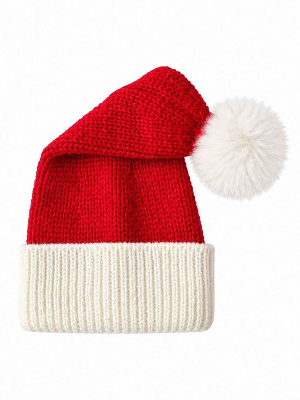 Knit Santa Hat - Red