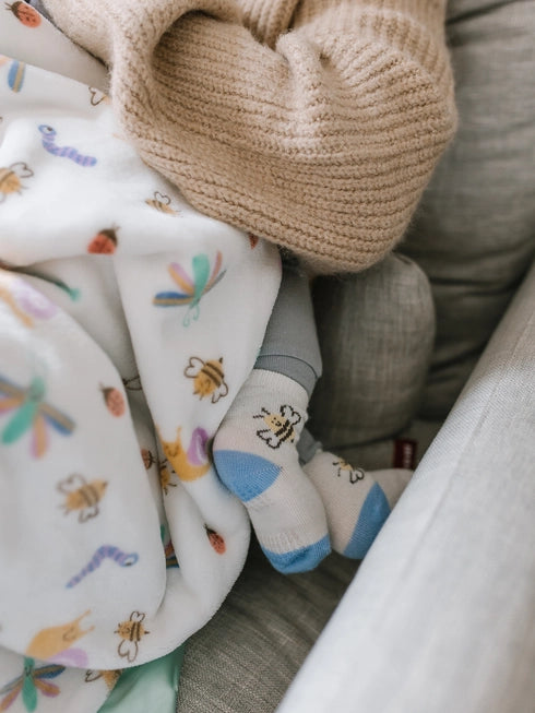 Reversible Baby Blanket Love Bug