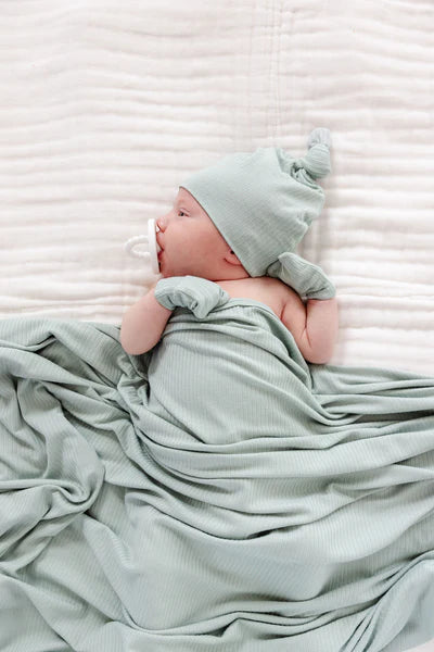Bailey Ribbed Top Knot Hat