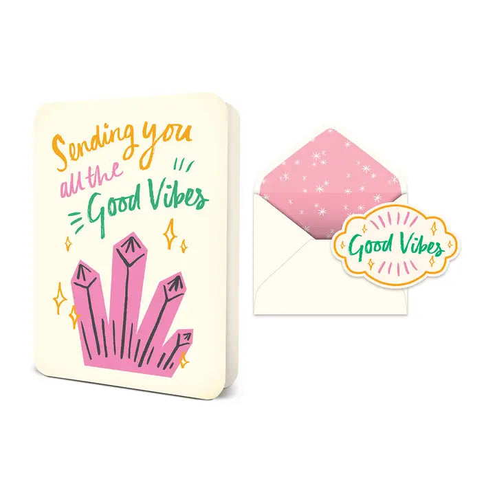 Sending You Good Vibes Deluxe Greeting Card