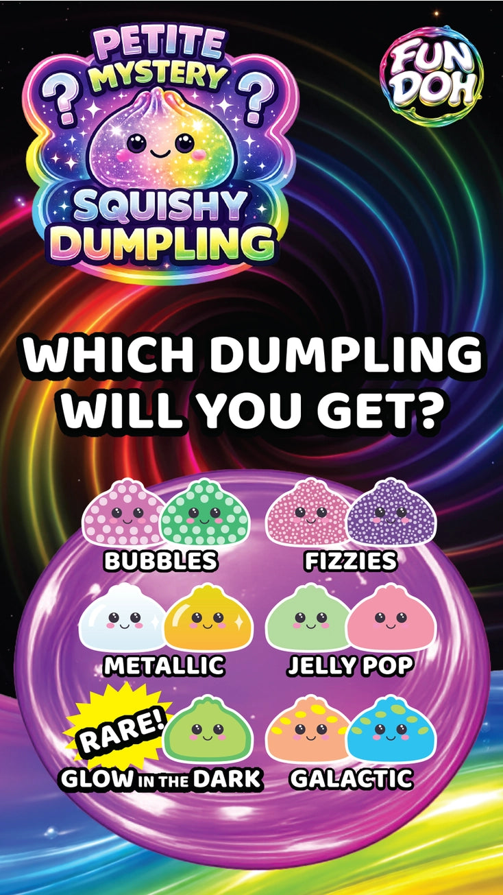 Fun Doh Squishy Mystery Mini Petite 2.5" Dumpling Toy