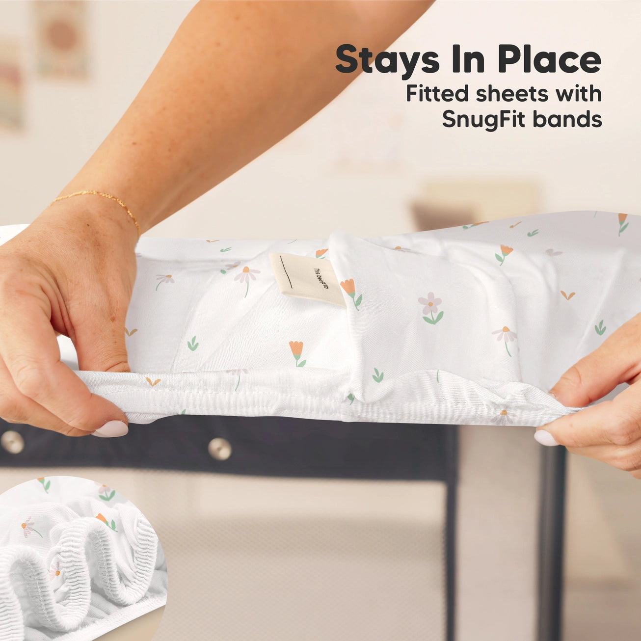 Soothe Fitted Mini Crib Sheets or Pack N Play