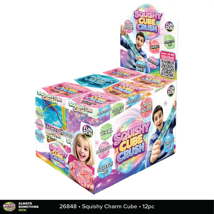 Fun Doh Squishy Charm Cube Fidget Toy