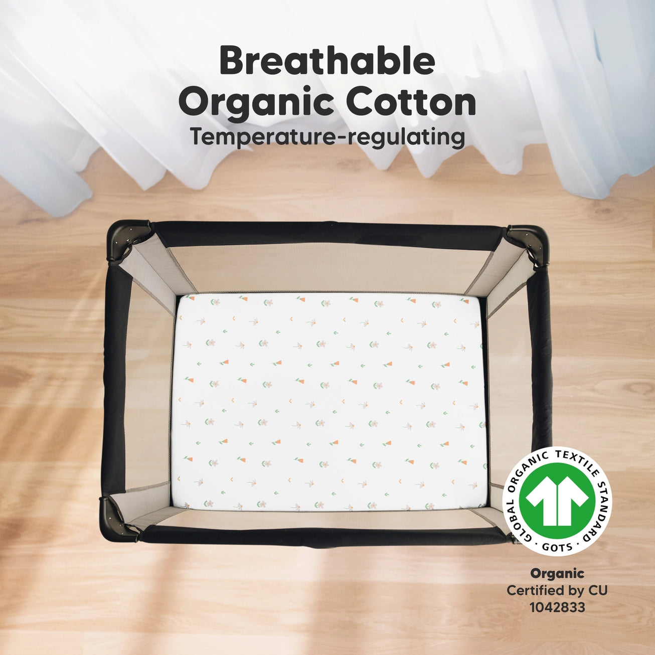 Soothe Fitted Mini Crib Sheets or Pack N Play