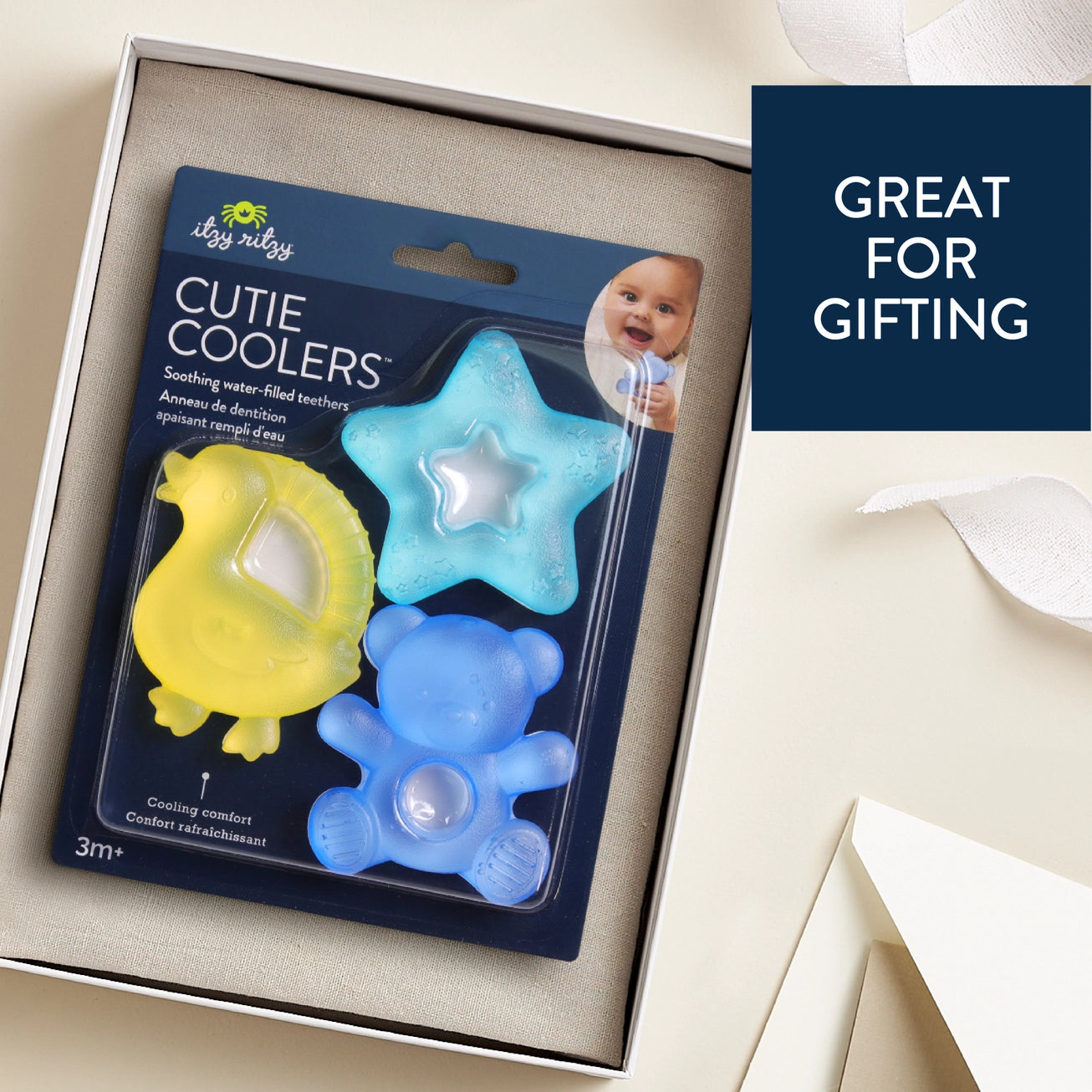 Cutie Coolers™ Water Filled Teethers (3-pack)
