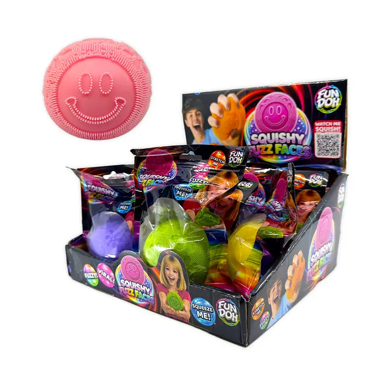 Fun Doh Fuzzy Face Squishy Sensory Toy