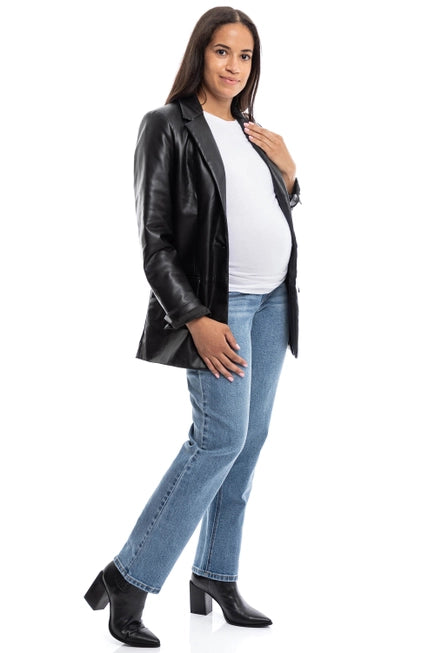 Maternity 30” Straight Leg Jean w/ Bellyband