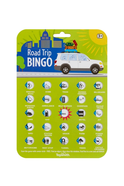 On the Way Games Road Trip Bingo, Travel Game