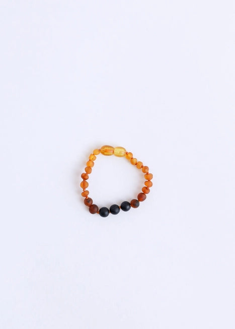 Raw Ombre Amber + Lava || Anklet or Bracelet