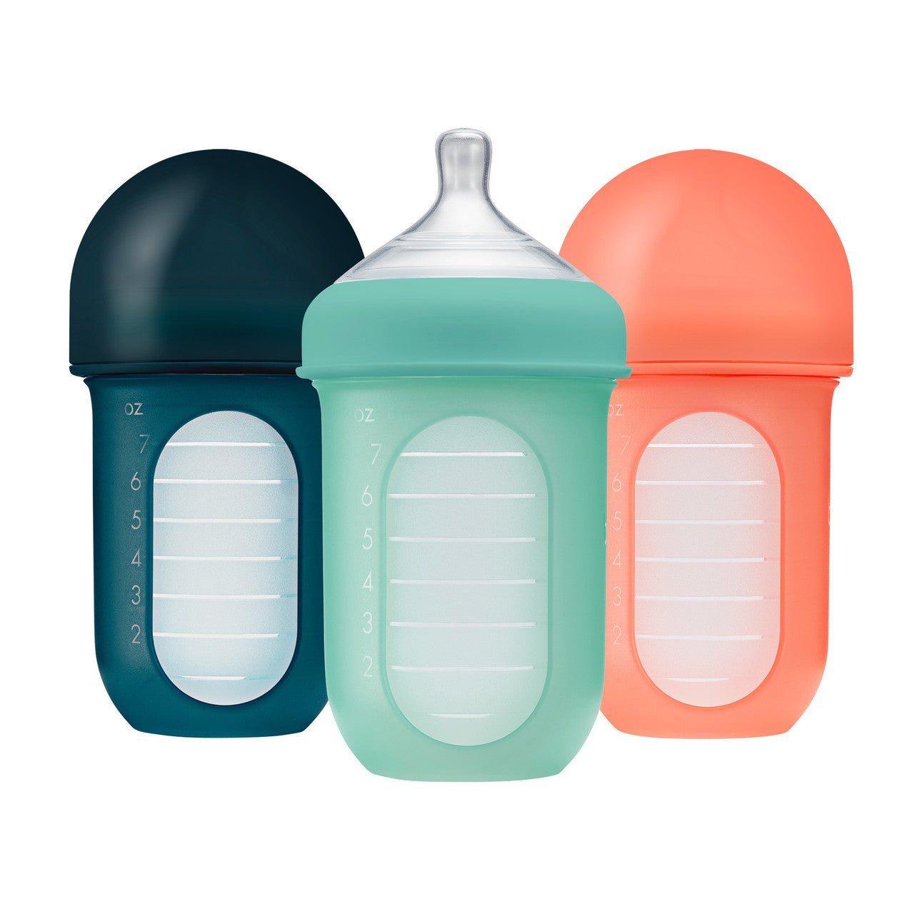 NURSH Silicone Pouch 8oz Bottle 3-pack