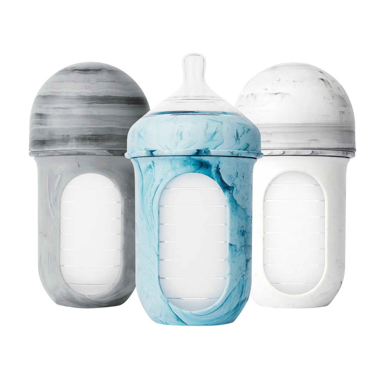 NURSH Silicone Pouch 8oz Bottle 3-pack