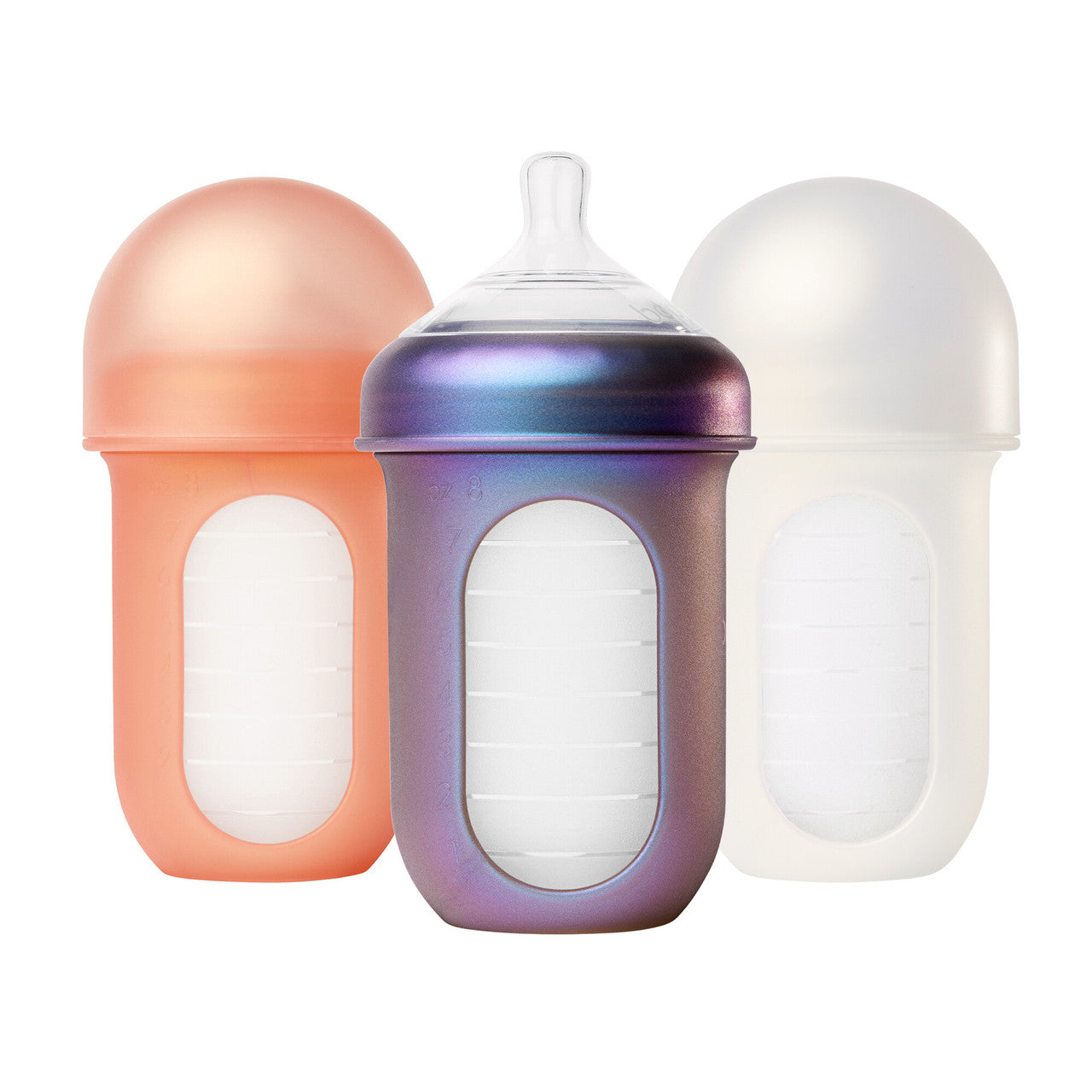 NURSH Silicone Pouch 8oz Bottle 3-pack