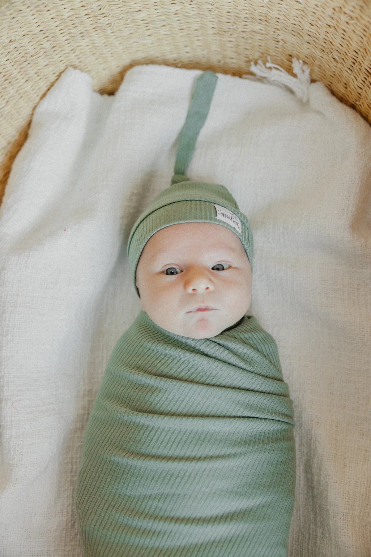 Clover Rib Knit Swaddle Blanket