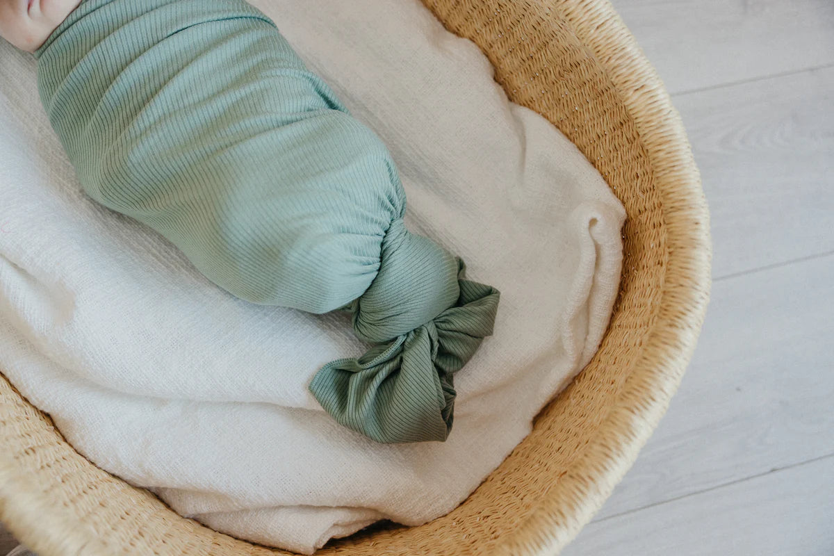 Clover Rib Knit Swaddle Blanket