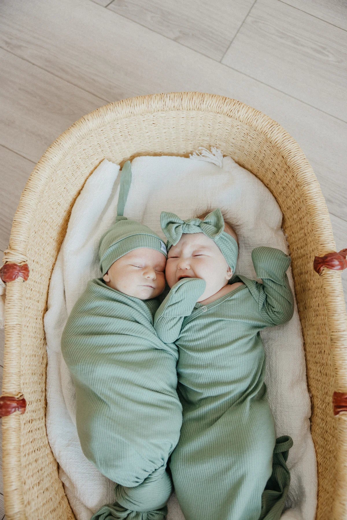 Clover Rib Knit Swaddle Blanket