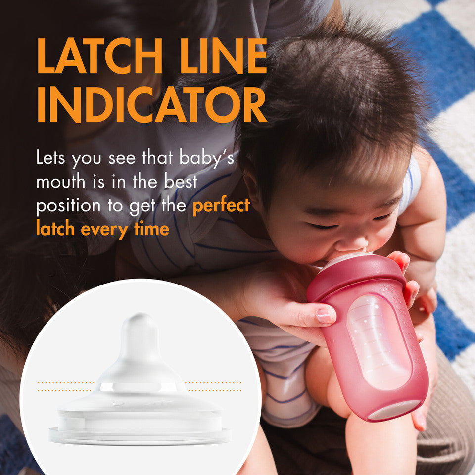 Boon NURSH® CURVE™ Platinum Food-Safe Silicone Bottle Nipples – 3 Pack