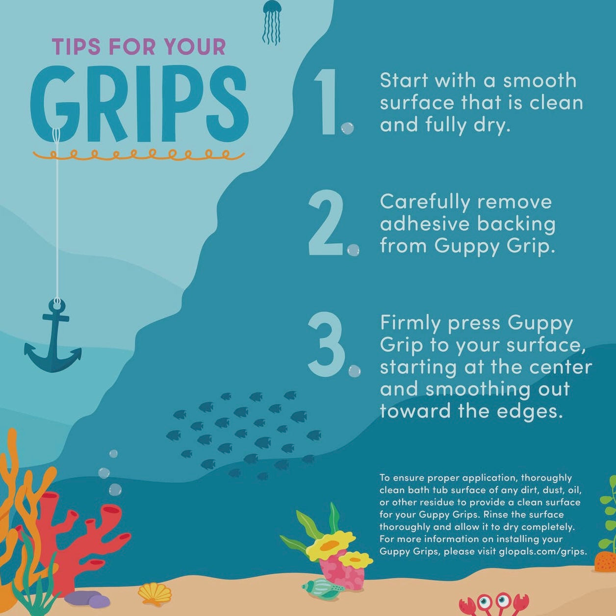 Glo Pals Guppy Grips