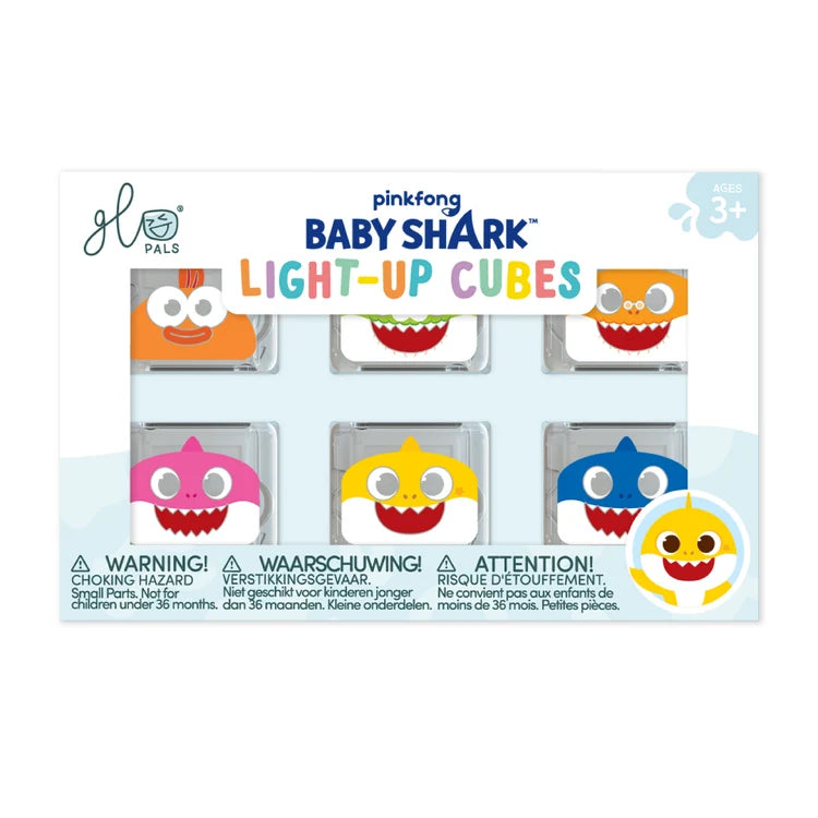 Glo Pals: Baby Shark Light-Up Cubes 6-Pack