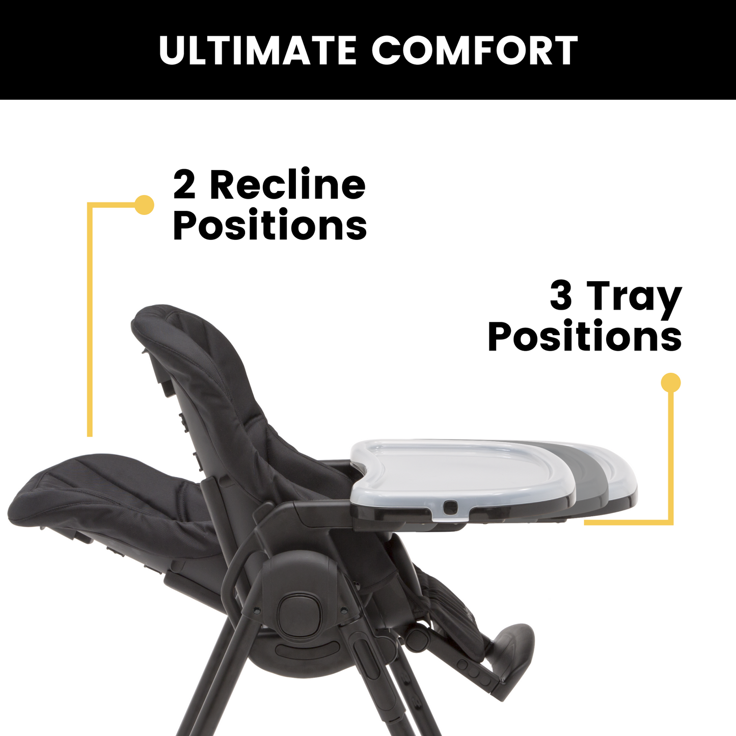 Jeep Classic Convertible 2-in-1 High Chair for Babies and Toddlers