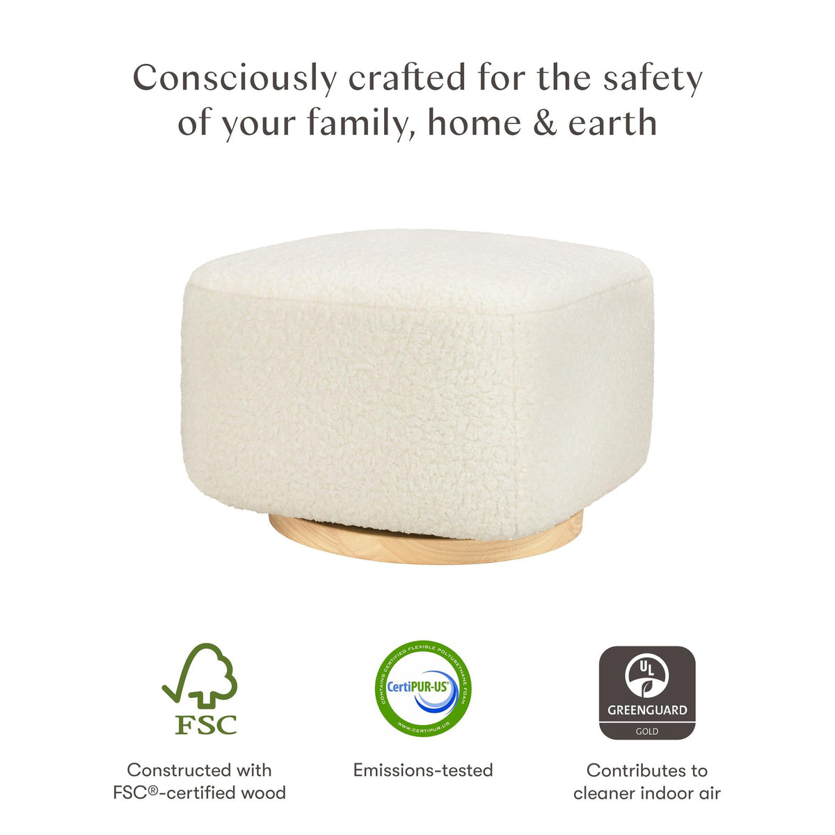Babyletto Kiwi Gliding Ottoman