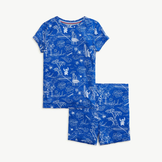 Modal Short Sleeve PJ Set - Lilo + Stitch