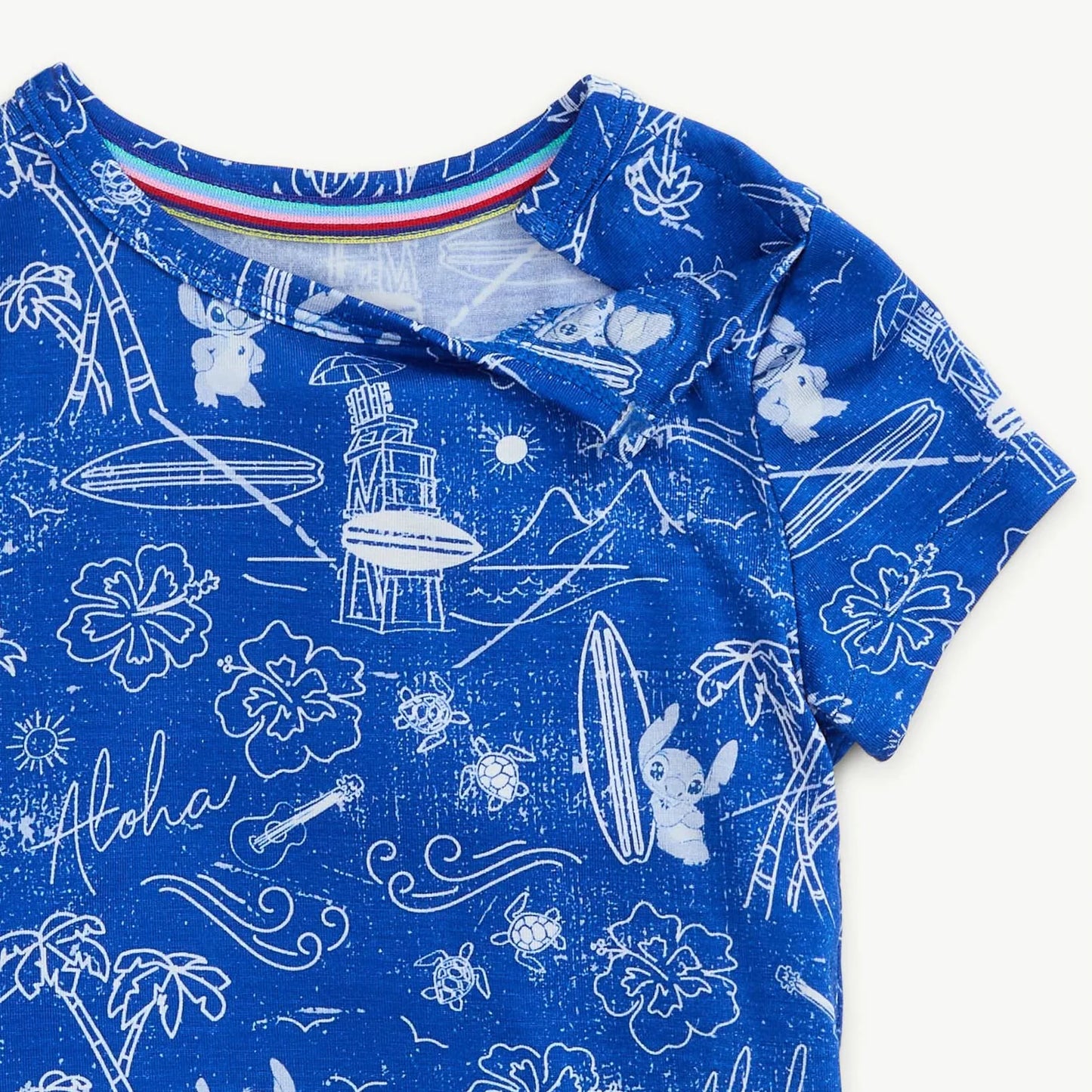 Modal Short Sleeve PJ Set - Lilo + Stitcht